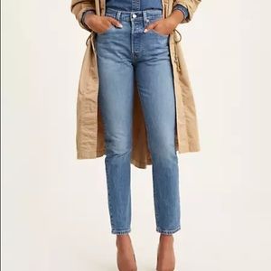 Levi’s women’s 501 dark wash jeans